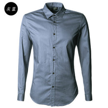 French Cuff Button Men Dress Shirts 2017 New spring Luxury Slim Fit Long Sleeve Brand Formal Business Fashion Shirts Homme