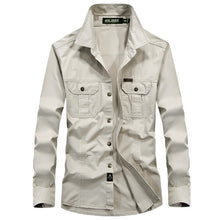 Men's Combat Shirt U.S Military Shirt AFS JEEP Breathable Brand Long Sleeve Shirt Autumn Casual Army Dress Shirt  Camisas M-6XL