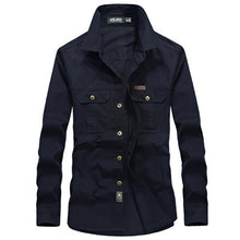 Men's Combat Shirt U.S Military Shirt AFS JEEP Breathable Brand Long Sleeve Shirt Autumn Casual Army Dress Shirt  Camisas M-6XL
