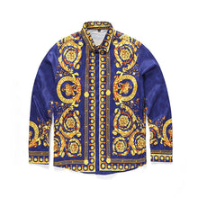 Fashion Medusa Men Brand clothing Digital printing Colour Mixture Luxury Casual Harajuku Shirts Long-sleeved Men's Medusa Shirts