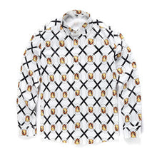 Fashion Medusa Men Brand clothing Digital printing Colour Mixture Luxury Casual Harajuku Shirts Long-sleeved Men's Medusa Shirts