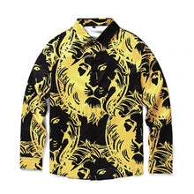 Fashion Medusa Men Brand clothing Digital printing Colour Mixture Luxury Casual Harajuku Shirts Long-sleeved Men's Medusa Shirts