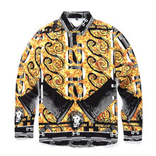 Fashion Medusa Men Brand clothing Digital printing Colour Mixture Luxury Casual Harajuku Shirts Long-sleeved Men's Medusa Shirts