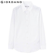 Giordano Men Shirt Camisa Masculina Brand Clothing Long Sleeves Camisas Casual Shirt Roupas Masculina Turn-down Collar Shirt