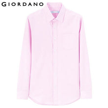 Giordano Men Shirt Camisa Masculina Brand Clothing Long Sleeves Camisas Casual Shirt Roupas Masculina Turn-down Collar Shirt